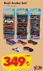 HOT WHEELS OYUNCAK BEŞLİ ARABA SETİ